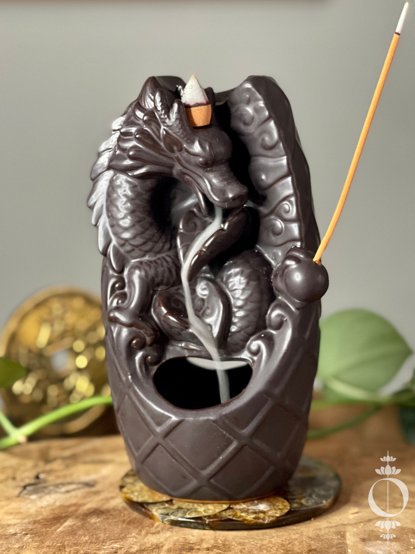 LED Dragon - Incense holder waterfall - Incense Burner