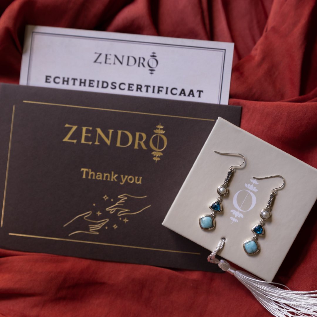 Heavenly Silver Larimar Earrings 925 Sterling Silver