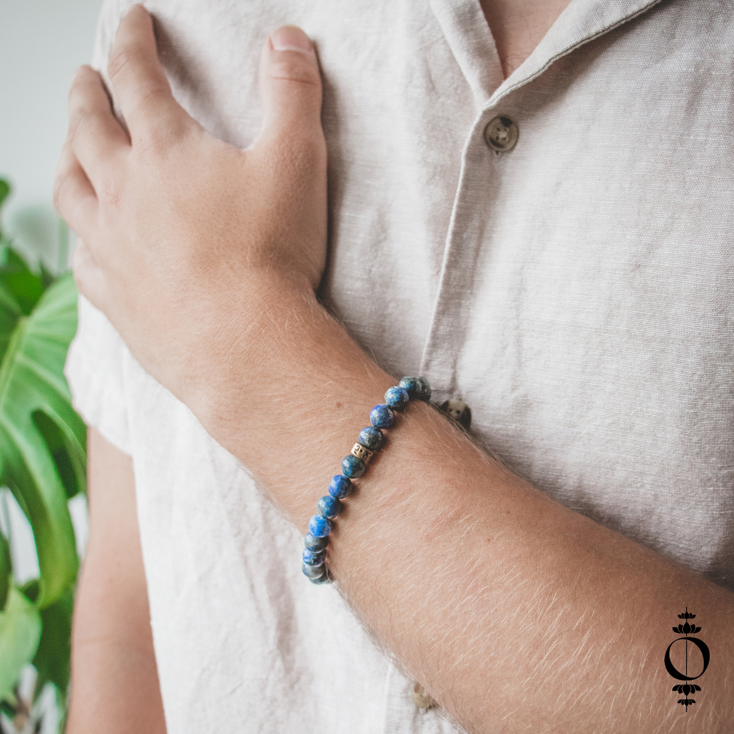 Mantra Lapis Lazuli Bracelet