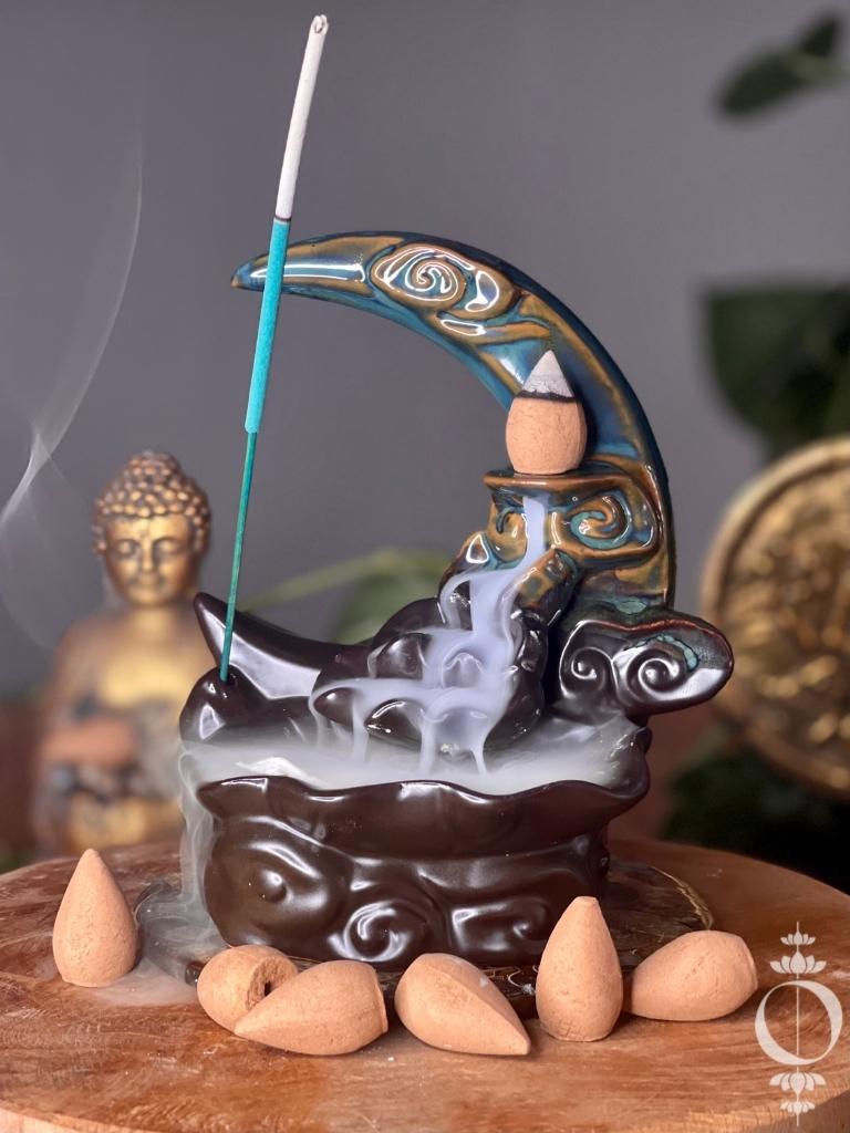 Bambus - Räuchergefäß Wasserfall - Incense Burner