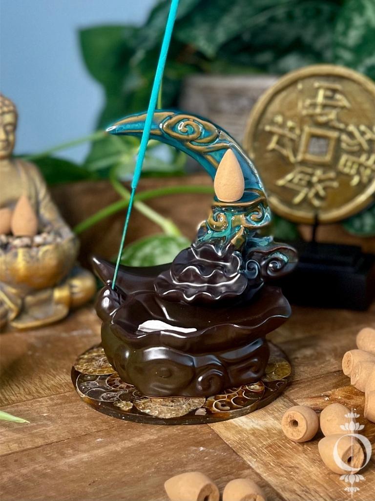 Bambus - Räuchergefäß Wasserfall - Incense Burner