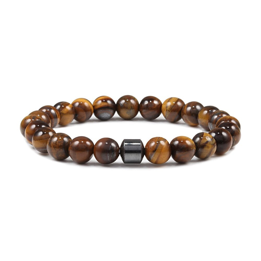 Hematite Tiger Eye Strength Bracelet